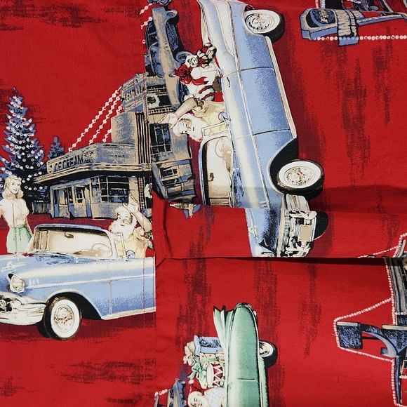 Christmas Clearwater Outfitters Vintage Santa Classic Car 1990s Cotton Shirt Y2K - Picture 3 of 12